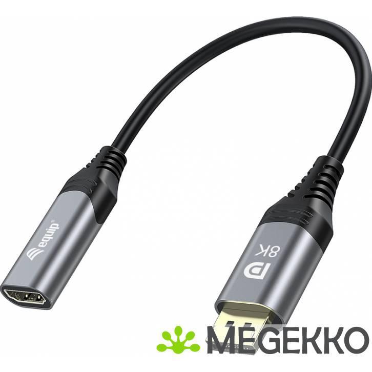 Equip 133446 video kabel adapter 0,15 m DisplayPort HDMI, Computers en Software, Overige Computers en Software, Nieuw, Verzenden