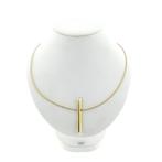 Gouden Niessing collier met diamant; 0,05 ct. (Ketting), Gebruikt, Overige kleuren, Ophalen of Verzenden, Met edelsteen