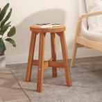 vidaXL Kruk 38x38x45 cm rond massief acaciahout bruin, Huis en Inrichting, Stoelen, Verzenden, Nieuw, Bruin