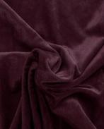 Velvet Crushed Bordeaux, Hobby en Vrije tijd, Stoffen en Lappen, Nieuw, Rood