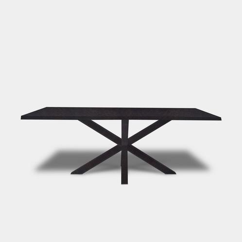 Tafel Boomstam eikenhout  Matrix hout  200x100, Huis en Inrichting, Tafels | Eettafels
