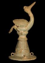 Oud-Chinees Terracotta Geglazuurd urndeksel versierd met een, Antiek en Kunst