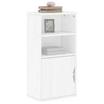 vidaXL Bijzetkast ODDA 40x24x79 cm massief grenenhout wit, Verzenden, Nieuw, Grenenhout