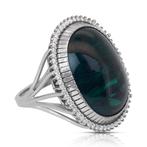 Ring - 18 karaat Witgoud - 43.51ct. tw. Toermalijn - Diamant, Nieuw