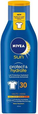 NIVEA SUN PROTECT & HYDRATE SPF 30 ZONNEBRAND FLACON 400 ML, Nieuw, Verzenden