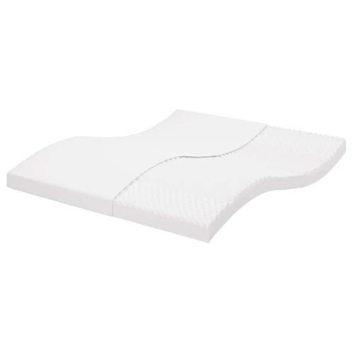 vidaXL Schuimmatras 7 zones hardheid 20 ILD 180x210 cm wit, Huis en Inrichting, Slaapkamer | Matrassen en Bedbodems, Nieuw, Verzenden