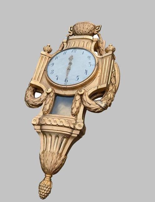 Cartel klok Louis XVI Bois doré - 1750-1800 - Dapplique, Antiek en Kunst, Antiek | Klokken