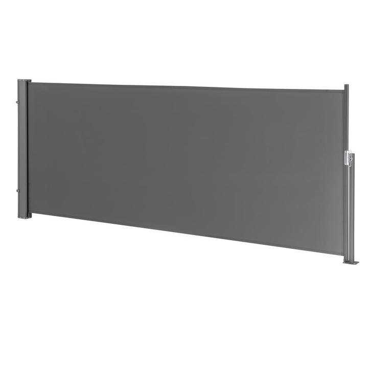 Uittrekbare windscherm oprolbare terrasscherm 1,4x3 m grijs, Caravans en Kamperen, Windschermen, Verzenden