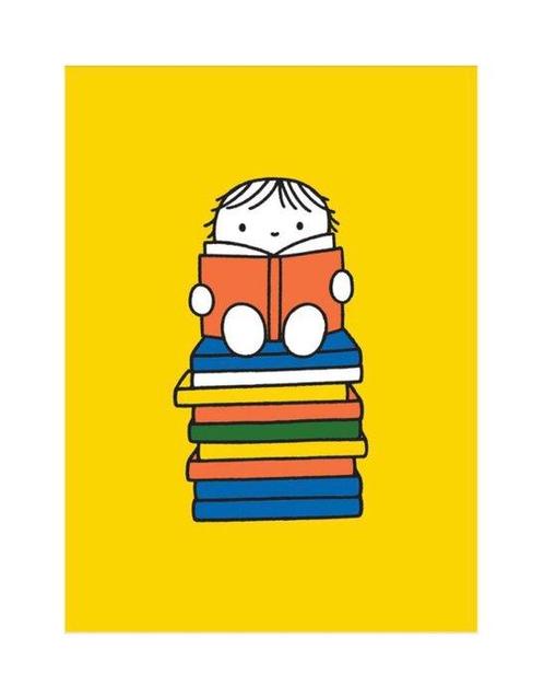 Dick Bruna - “Reading”., Antiek en Kunst, Kunst | Tekeningen en Foto's