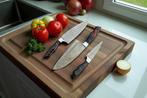 RB Knives - Tafelmessenset (3) - Staal, Hars, Leder,