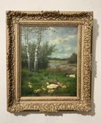 Jeroen J. Damstra (1898 - 1963) - Eendenfamilie aan