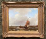 Abraham Hulk sr (1813-1897), Kring van - Zeilboot richting