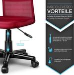 Ergonomische Bureaustoel - Verstelbaar - Rood - TRESKO, Huis en Inrichting, Verzenden, Nieuw