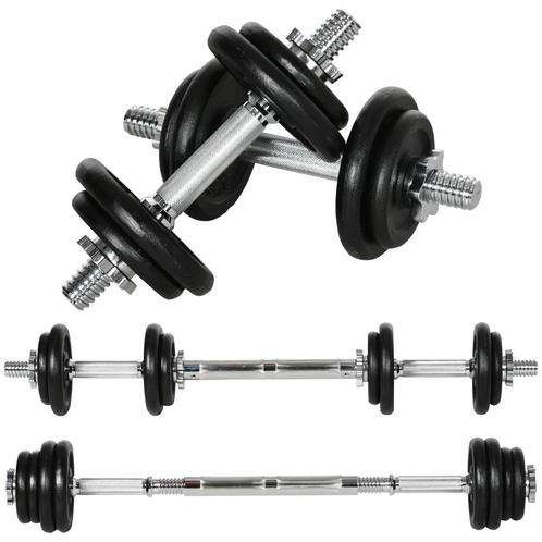 TRUUSK 2 In 1 Halterset Verstelbaar Dumbbellset 20 KG Korte, Sport en Fitness, Fitnessmaterialen, Nieuw, Verzenden