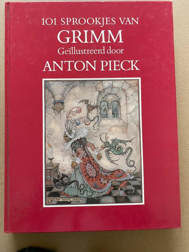 101 Sprookjes van Grimm - Geïllustreerd door Anton Pieck, Boeken, Sprookjes en Fabels, Zo goed als nieuw, Ophalen of Verzenden