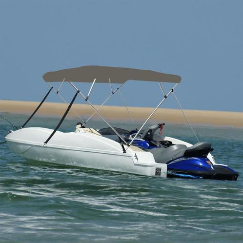 vidaXL Biminitop 4 bogen 243x196x137 cm grijs, Watersport en Boten, Bootonderdelen, Nieuw, Verzenden