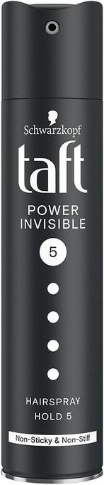SCHWARZKOPF TAFT POWER INVISIBLE HAIRSPRAY HOLF 5 HAARLAK .., Verzenden, Nieuw