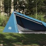 vidaXL Tunneltent 1-persoons waterdicht blauw, Caravans en Kamperen, Tenten, Verzenden, Nieuw, Tot en met 2