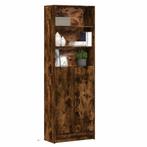 vidaXL buffetkast met LED 69x32,5x200 cm bewerkt hout, Huis en Inrichting, Minder dan 50 cm, Nieuw, Overige houtsoorten, 50 tot 75 cm