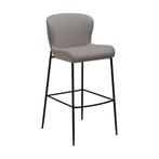 *WOONWINKEL* Dan-Form Glam Design Barstoel Boucle Grijsbruin, Huis en Inrichting, Barkrukken, Verzenden, Nieuw
