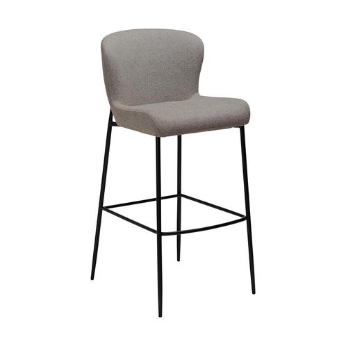 *WOONWINKEL* Dan-Form Glam Design Barstoel Boucle Grijsbruin, Huis en Inrichting, Barkrukken, Nieuw, Verzenden