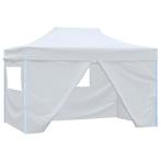 Partytent met 4 zijwanden inklapbaar 3x4,5 m wit (Overige), Huis en Inrichting, Verzenden, Nieuw