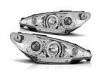 Angel Eyes Chrome koplampen geschikt voor Peugeot 206, Auto-onderdelen, Verzenden, Nieuw, Peugeot