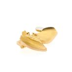 Bicolor gouden Lapponia broche; Lotus (platina, geelgoud), Ophalen of Verzenden, Gebruikt, Overige kleuren, Goud