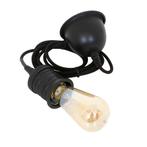 Messing Wire & Holder E40 Antiek zwart Binnenverlichting, Verzenden, Nieuw