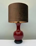 Tafellamp - Porselein, Hout - Tafellamp Oxblood