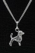 Zilveren Poedel middenslag met staart ketting hanger - klein, Sieraden, Tassen en Uiterlijk, Verzenden, Nieuw