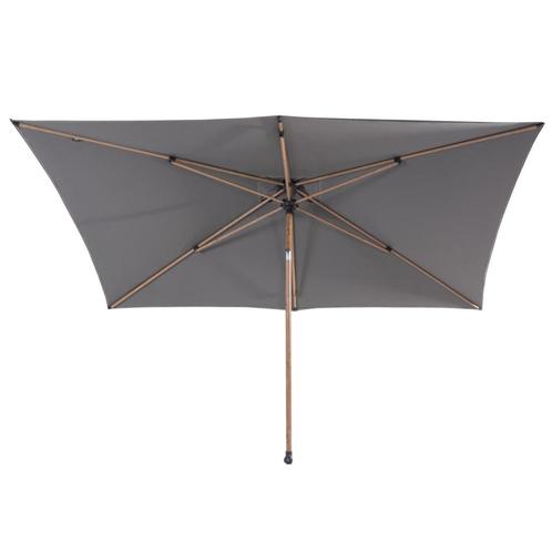 Azzurro stokparasol 200x300 cm houtlook frame charcoal 4, Tuin en Terras, Parasols, Nieuw, Ophalen of Verzenden