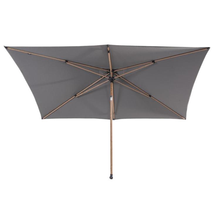 Azzurro stokparasol 200x300 cm houtlook frame charcoal 4, Tuin en Terras, Parasols, Nieuw, Ophalen of Verzenden