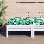 vidaXL Palletkussen bladpatroon 60x60x9,5 cm oxford stof, Huis en Inrichting, Woonaccessoires | Kussens, Verzenden, Nieuw, Groen