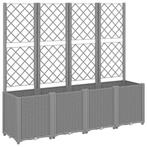 Modulaire Plantenbak Lichtgrijs 160cm | Retourdeal, Kunststof, Minder dan 60 cm, Vierkant, Nieuw