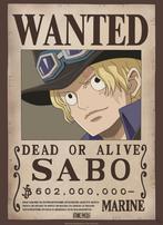 Poster One Piece Wanted Sabo 38x52cm, Verzenden, Nieuw, A1 t/m A3