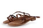 Lazamani Sandalen in maat 37 Cognac | 10% extra korting, Kleding | Dames, Schoenen, Overige kleuren, Verzenden, Lazamani, Sandalen of Muiltjes