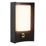 Moderne buiten wandlamp met bewegingssensor zwart, Loris,, Ophalen of Verzenden, Nieuw, Overige materialen, Wandlamp