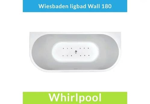 Half Vrijstaande Whirlpool Wiesbaden Wall 180x80x58 cm, Doe-het-zelf en Verbouw, Sanitair, Overige typen, Nieuw, Ophalen of Verzenden