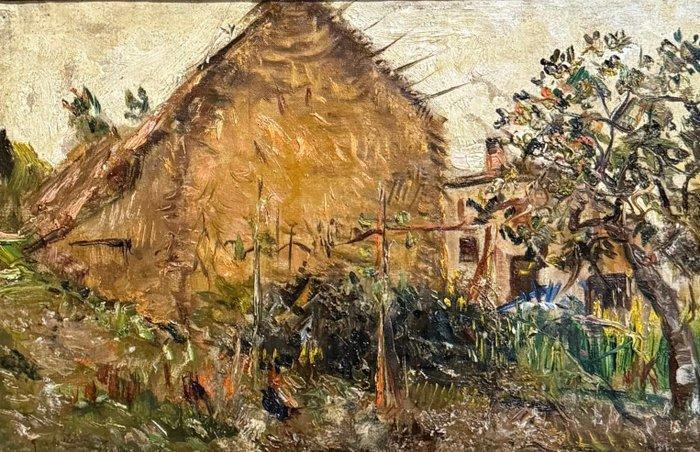 Guido Casciaro (1900-1963) - Il Pagliaio, Antiek en Kunst, Kunst | Schilderijen | Klassiek