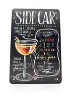 Metalen Wandbord - Side Car - Cocktails, Ophalen of Verzenden, Nieuw