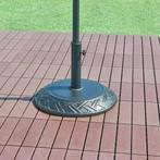 Parasolvoet Bisegna parasolhouder beton rond Ø50x7 cm zwart, Verzenden, Nieuw