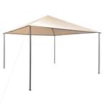 vidaXL Prieel 4x4 m staal beige, Tuin en Terras, Partytenten, Verzenden, Nieuw