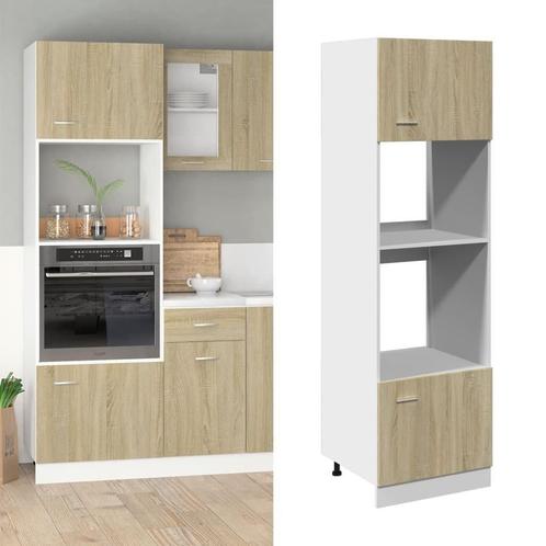 Magnetronkast Sonoma Eiken: Net als nieuw! Tweedekansje, Huis en Inrichting, Keuken | Keukenelementen, 50 tot 75 cm, Bruin, Nieuw