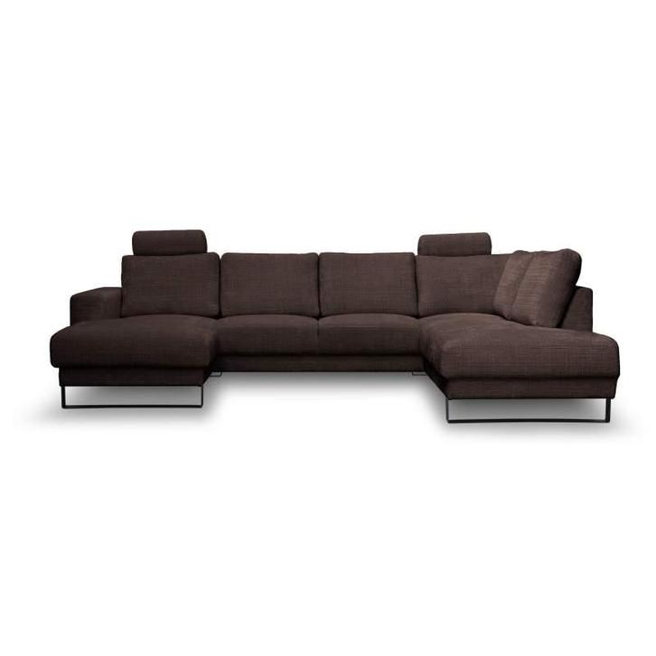 U-Bank Baarlo - u-banken - Bruin, Huis en Inrichting, Banken | Sofa's en Chaises Longues, Nieuw, Stof