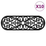vidaXL Trapmatten 10 st 25x75 cm rubber, Doe-het-zelf en Verbouw, Verzenden, Nieuw