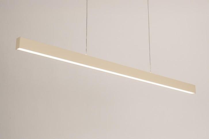 Rietveld Hanglampen - Beige - Metaal, Aluminium, Huis en Inrichting, Lampen | Hanglampen, Verzenden