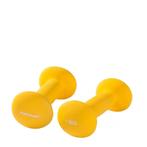 Tunturi Dumbbell set - 2 x 1,5 kg - Neopreen - Fluor Geel