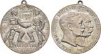 Verzilverte brons medaille auf das Buendnis 1914 Österrei.., Postzegels en Munten, Munten | Europa | Niet-Euromunten, Verzenden