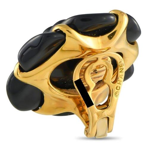 Chanel - Oorbellen - 18 karaat Geel goud, 18K geelgouden en, Sieraden, Tassen en Uiterlijk, Oorbellen